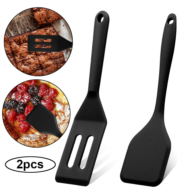 Okonomiyaki Spatula - 2pcs Mini Silicone Brownie Serving Spatula