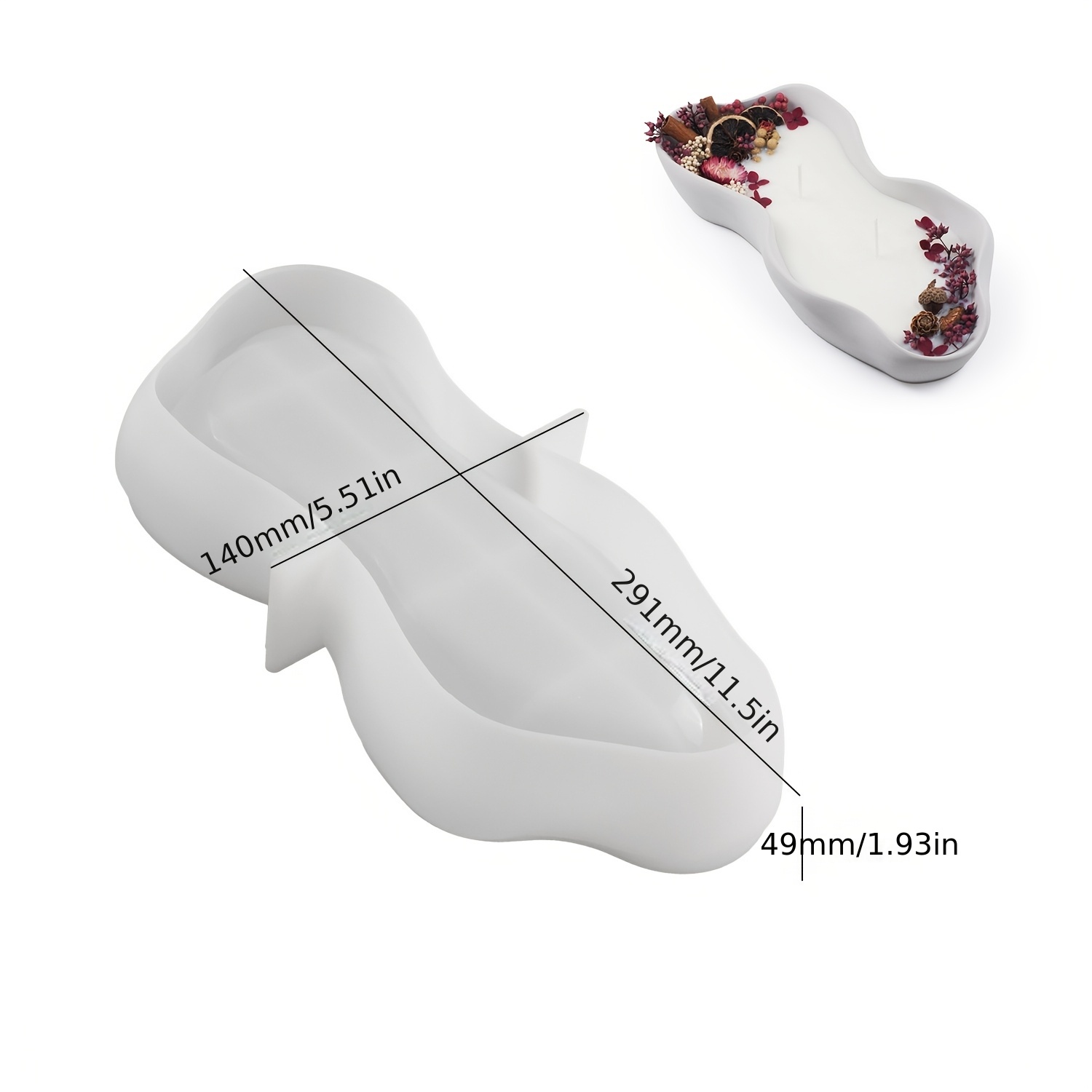 1 Large Irregular Oval Silicon - Potsticker Mold 评论和价格