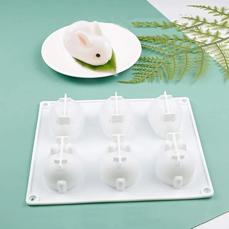 Silicone Rabbit Mold Fondant B - Bunny Cake Mold 评论和价格