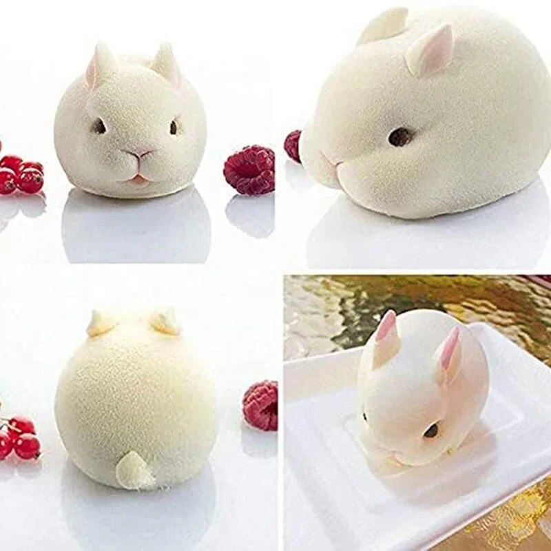 Silicone Rabbit Mold Fondant B - Bunny Cake Mold 评论和价格