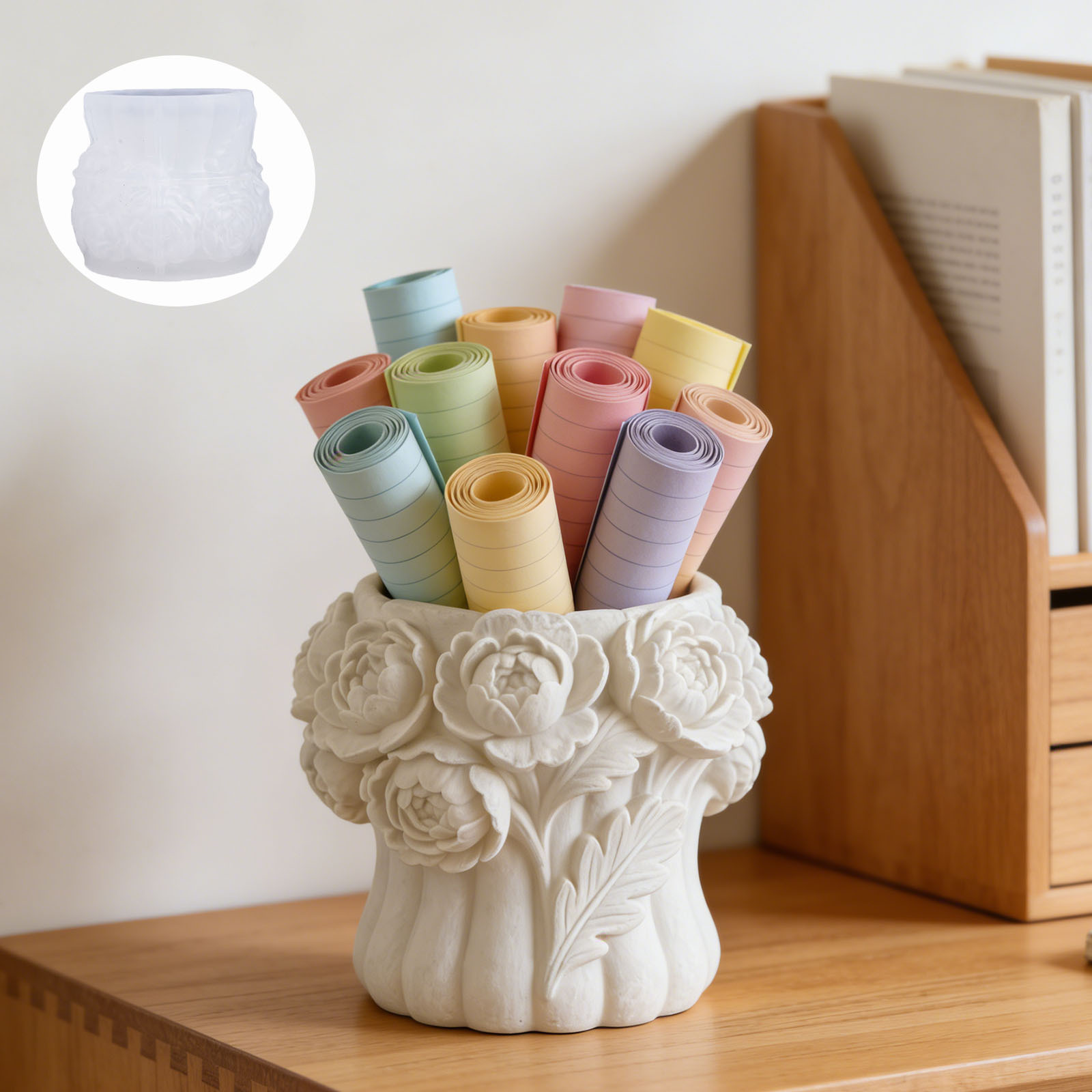 3D Rose Flower Vase Silicone M - Potsticker Mold 评论和价格