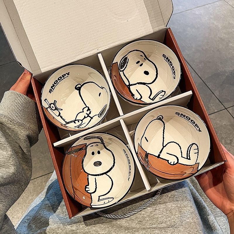 Snoopy Ceramic Bowl Set 2025 N - Dim Sum Basket 评论和价格