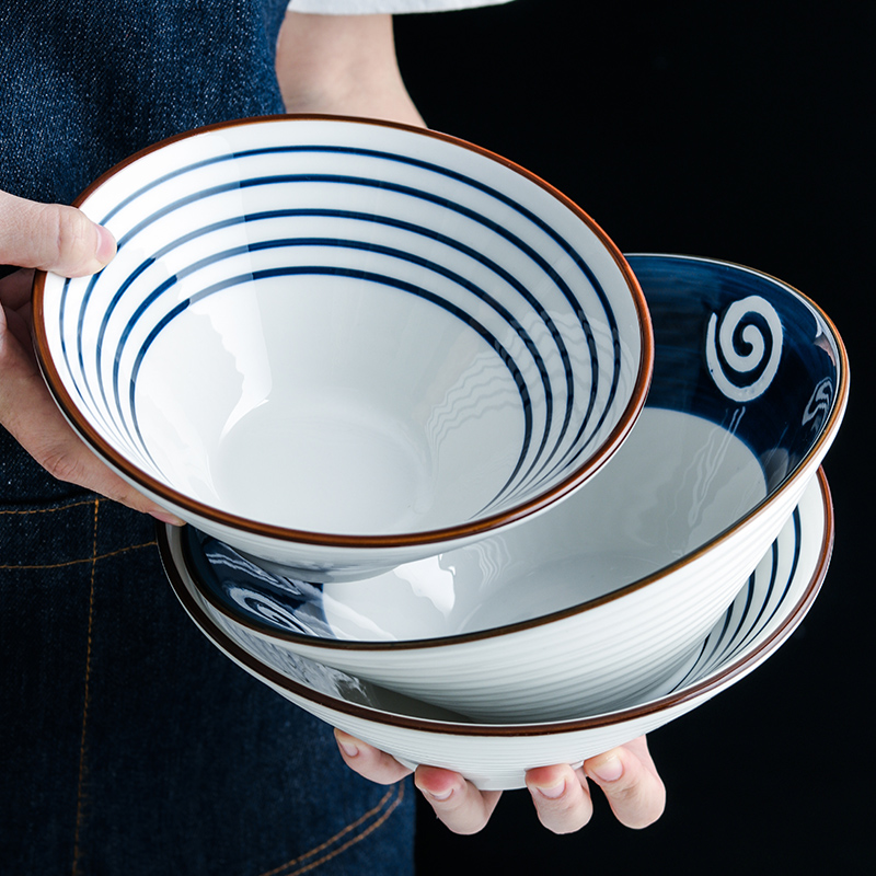 1200ML Ceramic Ramen Bowl Japa - Dim Sum Basket 评论和价格