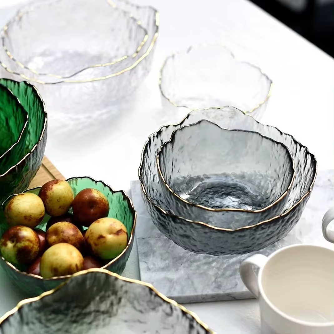 Large Glass Salad Bowl with Go - Dim Sum Basket 评论和价格