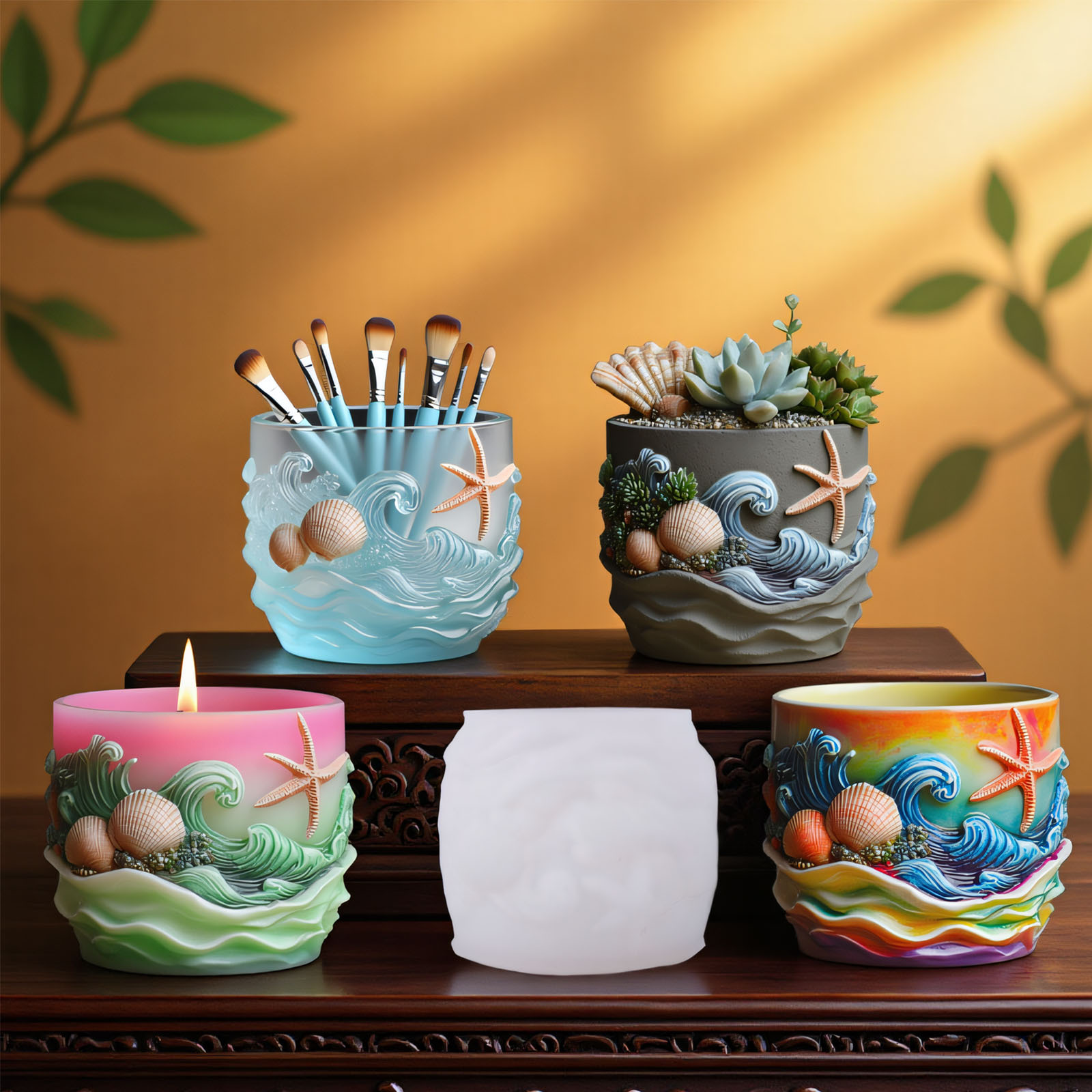 Marine Life Relief Succulent P - Potsticker Mold 评论和价格