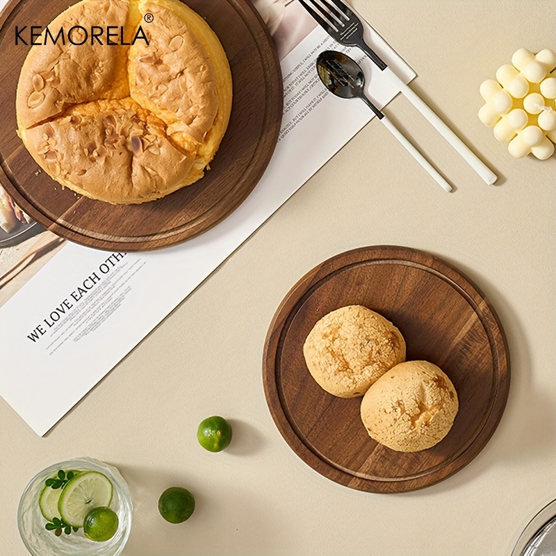 1PCS Round Wooden Cake Stand w - Dim Sum Basket 评论和价格